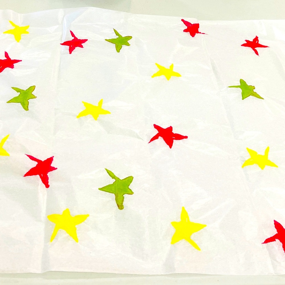 hand printed tissue paper - custom
